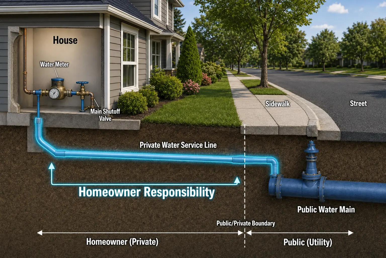 Stafford County VA Homeowner Water Service Line Responsibility