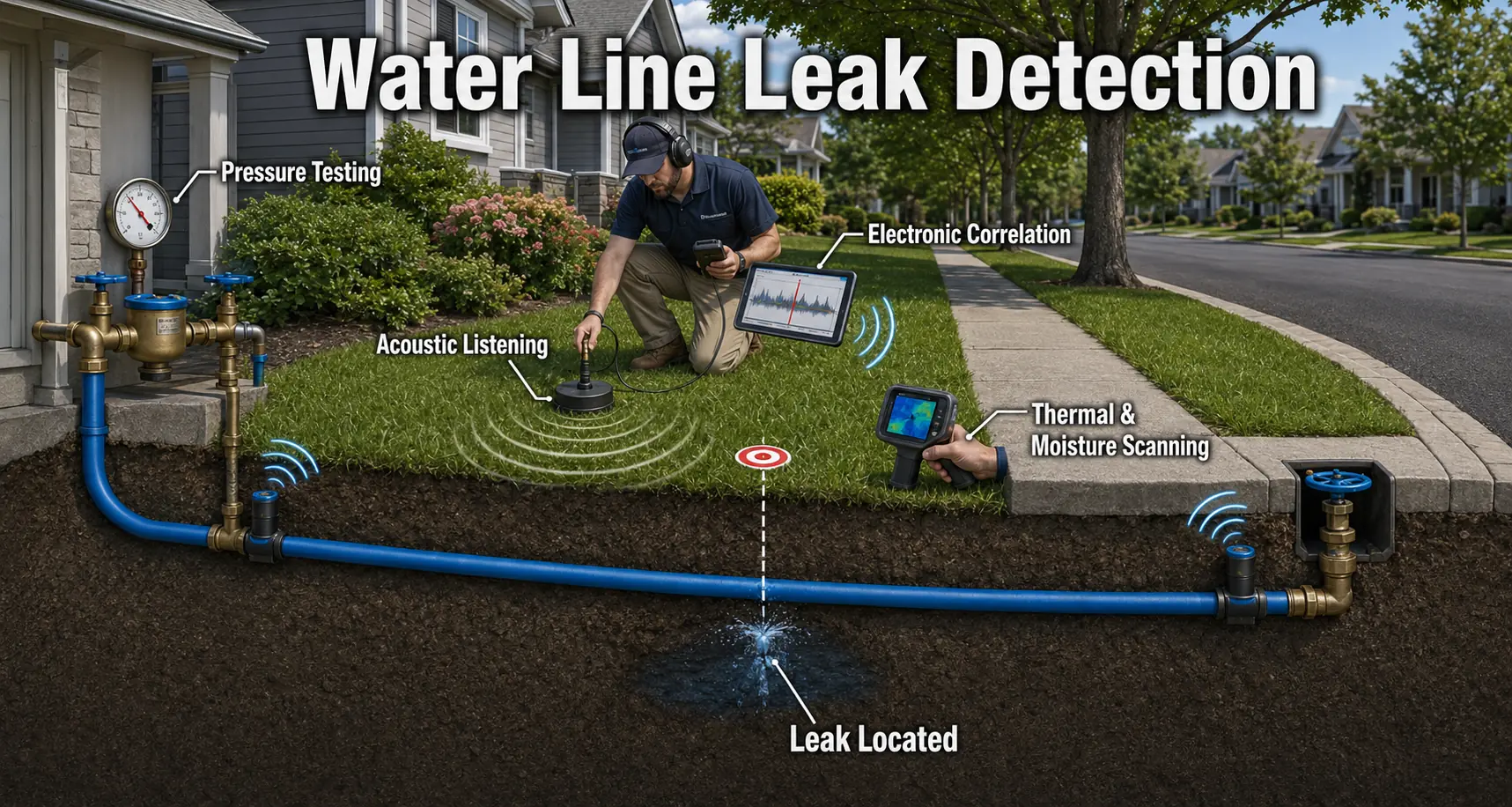 Stafford County Virginia Water Service Line Leak Detection